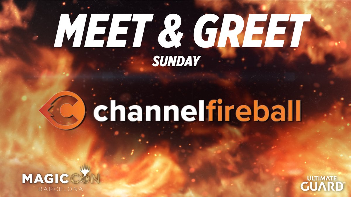 UltimateGuard's tweet photo. ⏰ Event Reminder! ⏰

Attention MagicCon: Barcelona attendees! 

ChannelFireball will be at the Ultimate Guard booth tomorrow so don't miss out on this opportunity to meet the incredible team! ☄️☄️☄️

#UltimateGuard #ChannelFireball #MagicConBarcelona #MagicTheGathering https://t.co/tzVtY6ejK2