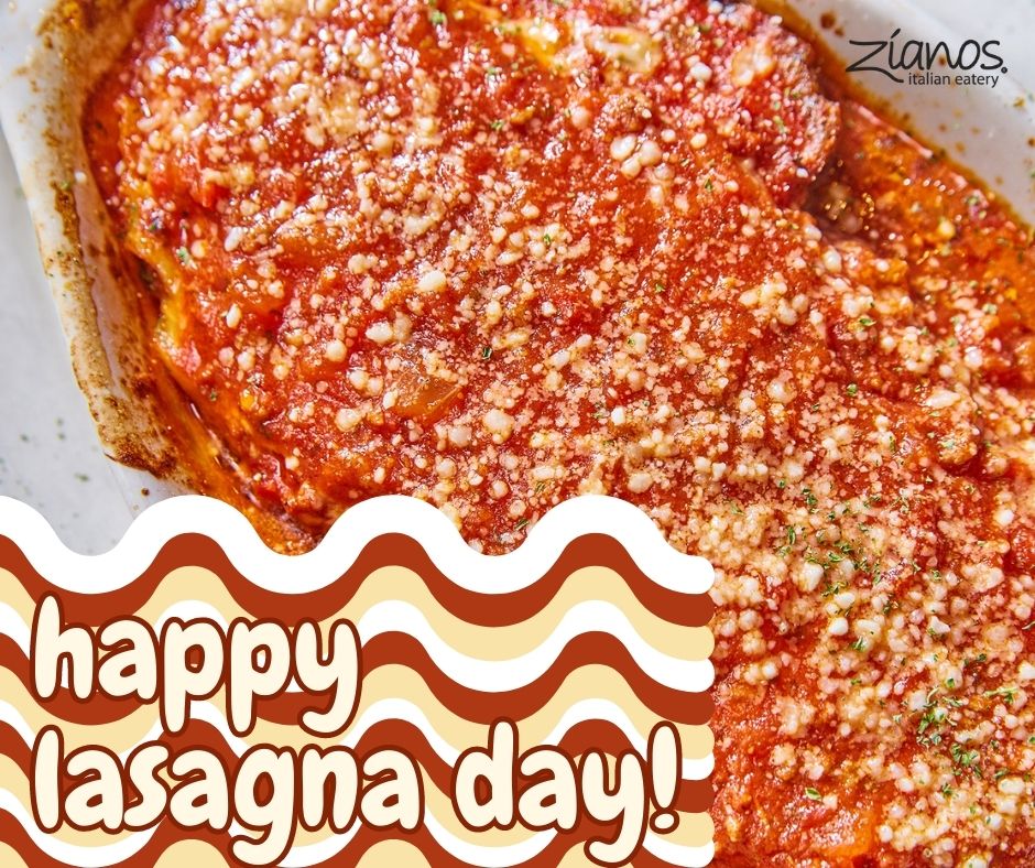 ZianosItalian's tweet photo. Happy National Lasagna Day! Get a lunch portion of Zianos’ delicious lasagna today until 3pm, then vote for Zianos as the restaurant with the Best Business Lunch in the Readers’ Choice poll by Fort Wayne Newspapers!

*Readers’ Choice voting links available on Facebook* https://t.co/6KcinIcChF