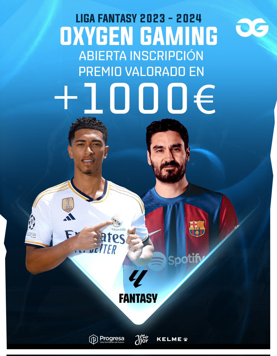 ¡Os presentamos la #LigaFantasy de Oxygen Gaming, un nuevo proyecto para nuestra comunidad más futbolera de La Liga 23/24! ⚽

Abrimos las inscripciones para participar, entra a nuestro discord y solicita el rol "Fantasy". 💙

➡️ discord.gg/q2H7etPBmZ