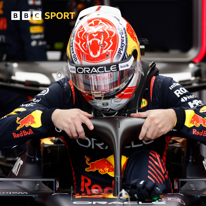 BBCSport's tweet photo. The #BelgianGP sprint is finally under way after a rain delay ☔️

The drivers will start behind the safety car on wet tyres.

Follow it LIVE on the @BBCSport app or listen on @BBCSounds ⤵️

#BBCF1
