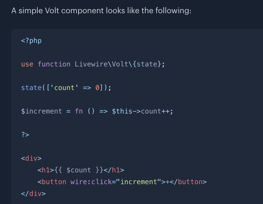RmeetsH's tweet image. If you played a bit with Laravel Livewire Volt you see the example with &quot;use function Livewire\Volt\{state};&quot;

I wrote an article about namespaces and functions in PHP: dev.to/robertobutti/m…

#laravel #volt #namespaces #functions #livewire