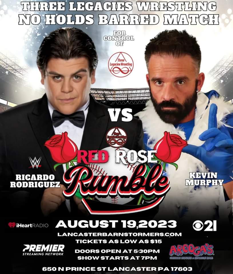 3Legacies's tweet photo. August 19, Red Rose Rumble. Biggest Show of the Year. MORE Matches to be announced THIS Weekend. Tickets available at https://t.co/2e6oFQ3xrR https://t.co/5vfp0K8fv3