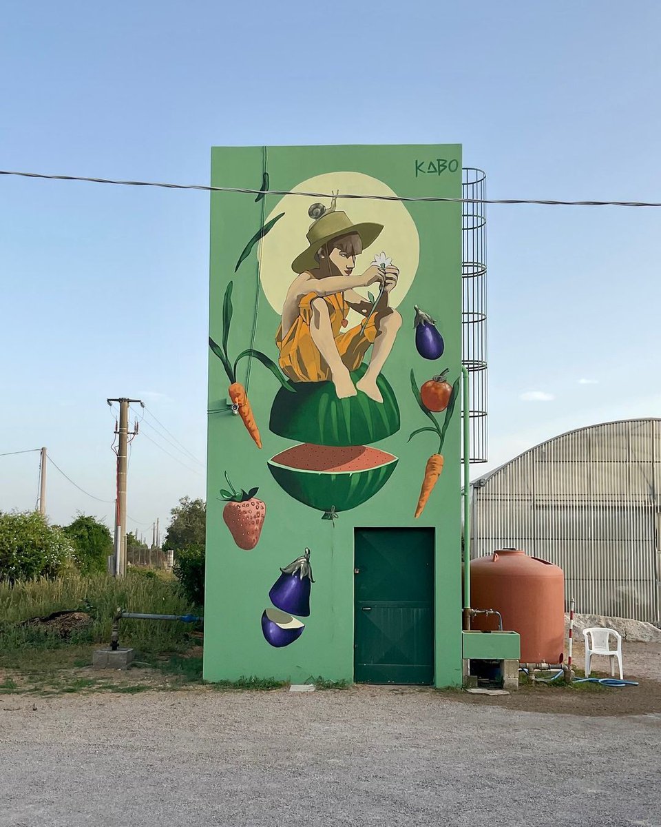 brababella: #Streetart by #KABO @ #Alezio, Italy, for #AziendaAgricolaCamerelle
More info at: barbarapicci.com/2023/07/29/str…
#streetartAlezio #streetartItaly #Italystreetart  #arteurbana #urbanart #murals #muralism #contemporaryart #artecontemporanea