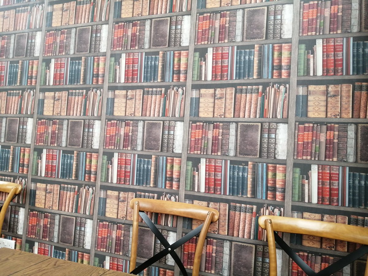 dywest's tweet photo. When you find a #book themed #cafe ❤️📚👏
##booklovers #BookTwitter #booktwt #books #bookcafe #Bridgemeregardencentre #readers #writers #wallpaper #bookdecor #readersoftwitter #readercommunity #readingcommunity 📚❤️😊👏📚📚📚📚📚📚 https://t.co/yYiJ5Dnkeq