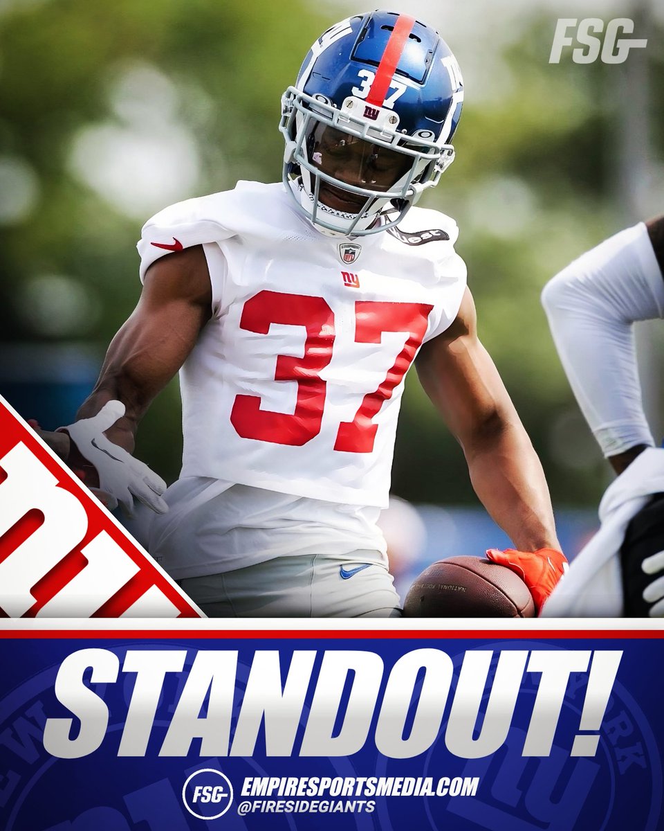 STANDOUT‼️Giants 6th round rookie CB Tre Hawkins lll has been a standout at training camp 💪 #NYGiants