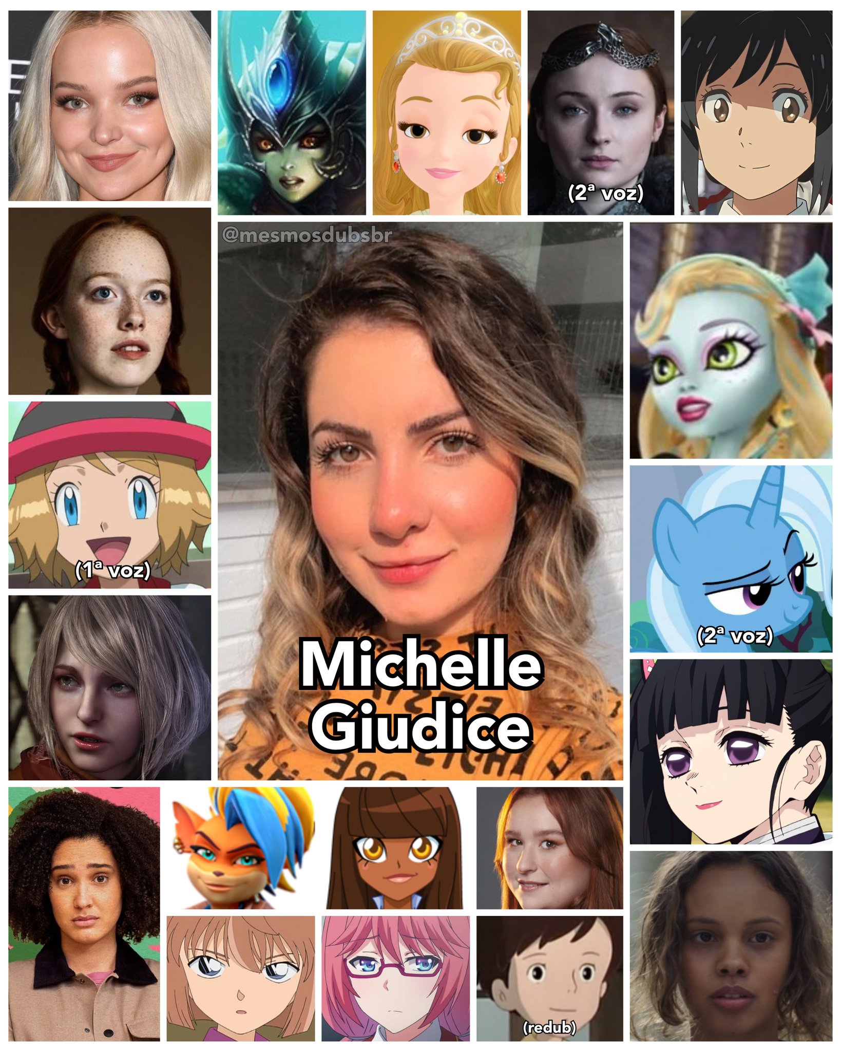 Anime Dublado on X: Michelle Giudice entra para o elenco de