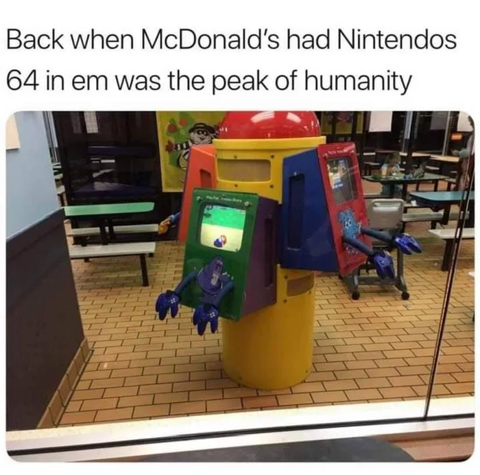 OldJackPlissken's tweet photo. On a jamais fait mieux depuis.

#RETROGAMING #McDonalds #Nintendo https://t.co/ycvSlI9Fe3