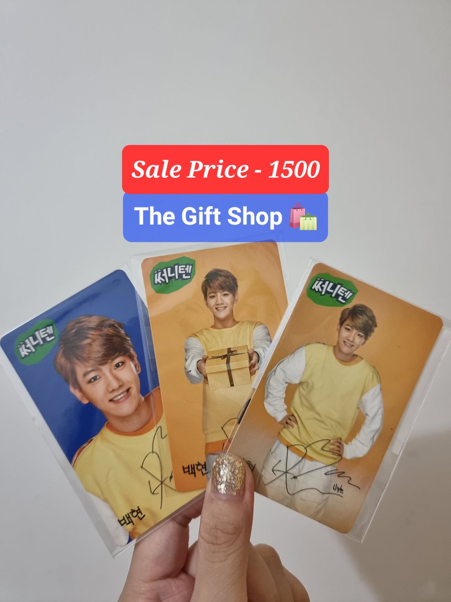 gift4uos's tweet photo. WTS LFB PH (#TGS_ONHAND)

📍 SUPER SALE 📍

EXO Baekhyun Rare Photocards - Fairy 

Rare Suho Junmyeon DO Kyungsoo Chanyeol Loey Pcy Baekhyun Xiumin Minseok Kai Jongin Sehun Lay Chen Album https://t.co/gdP9jUXEwe