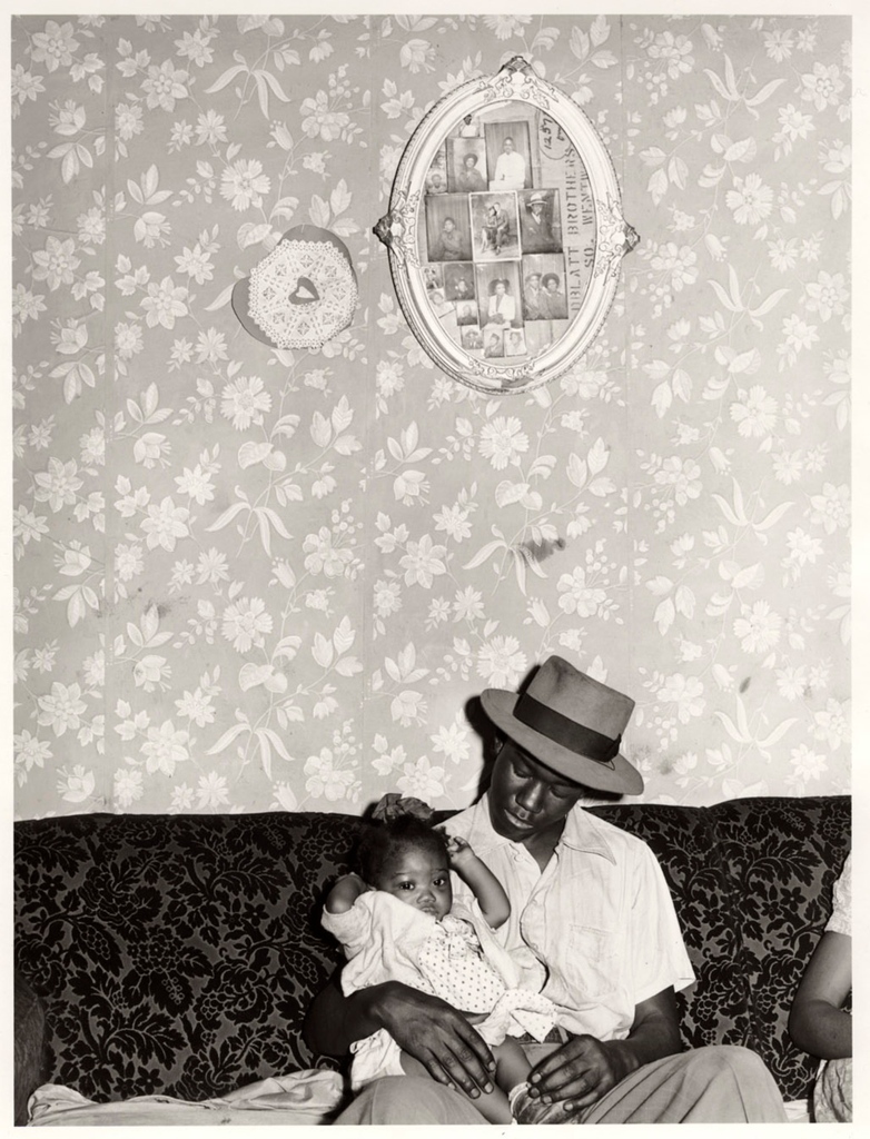 From the collection—Russell Lee's image of two cousin, part of a family on relief after the Great Depression. The young man is noted as being a student making a 'strenuous effort' to improve the lot of his family.

Family on relief, April 1941. Museum Purchase, 2003 (16.2003)