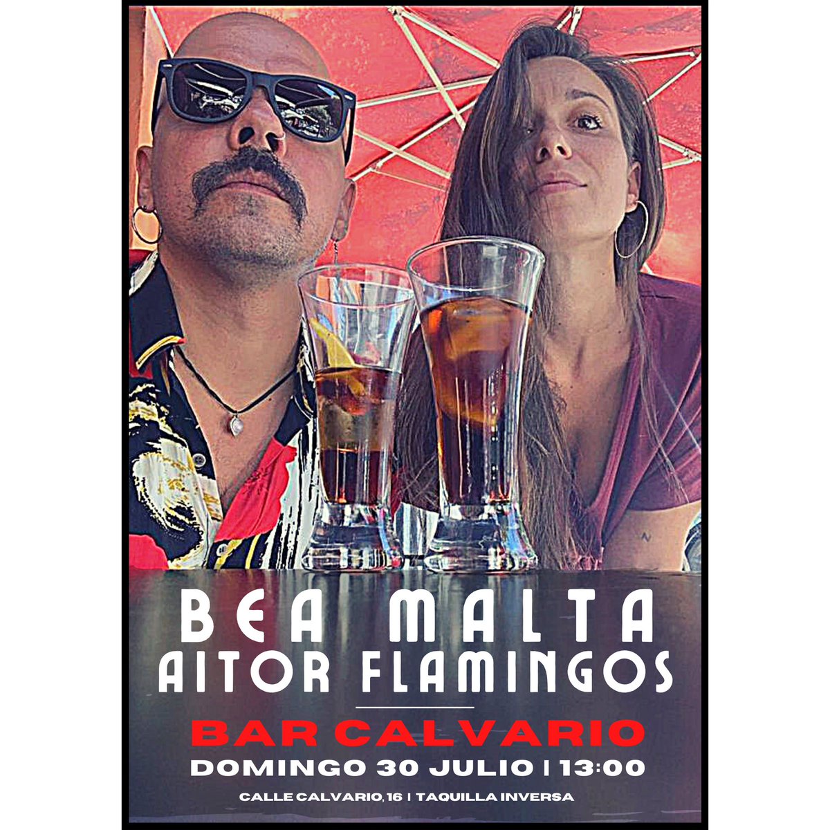 Aitor Flamingos (@aitorflamingos) on Twitter photo Mañana estrenamos un show hermoso a la hora del vermú en Lavapiés. A las 13:00h en <a href="/calvariobar/">Calvario Bar</a> 🍹 Mañana estrenamos un show hermoso a la hora del vermú en Lavapiés. A las 13:00h en <a href="/calvariobar/">Calvario Bar</a> 🍹