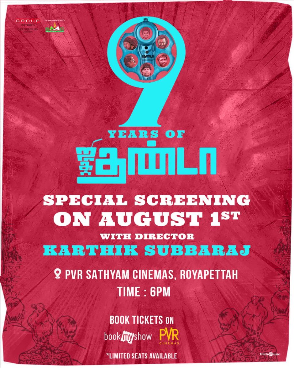 Re-Release of #Jigarthanda on August 1st Celebrating 9 years