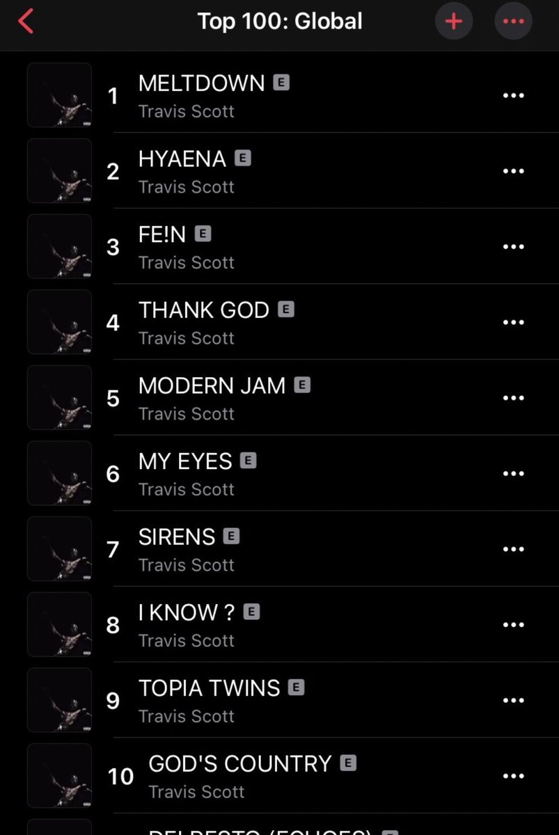 LaflameScott's tweet photo. “UTOPIA” OWNS THE CHARTS 
APPLE MUSIC &amp; SPOTIFY 
LETS RUN IT UP MORE 🤯📈 https://t.co/O52Ps9wqXu