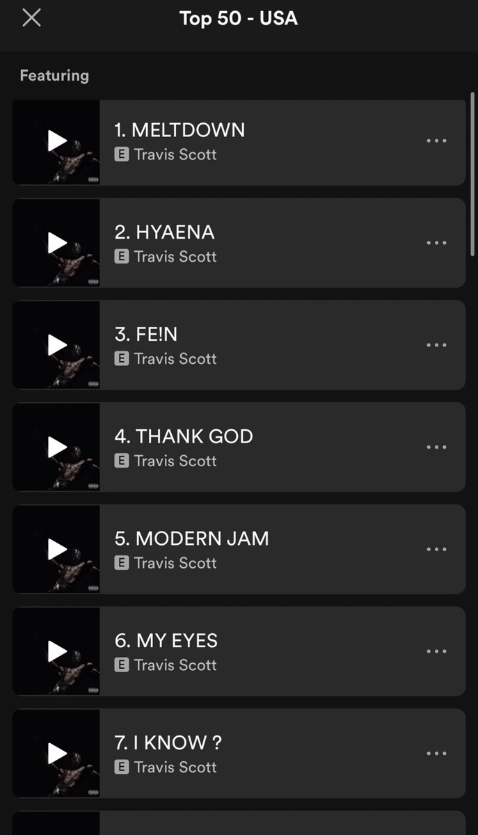 LaflameScott's tweet photo. “UTOPIA” OWNS THE CHARTS 
APPLE MUSIC &amp; SPOTIFY 
LETS RUN IT UP MORE 🤯📈 https://t.co/O52Ps9wqXu