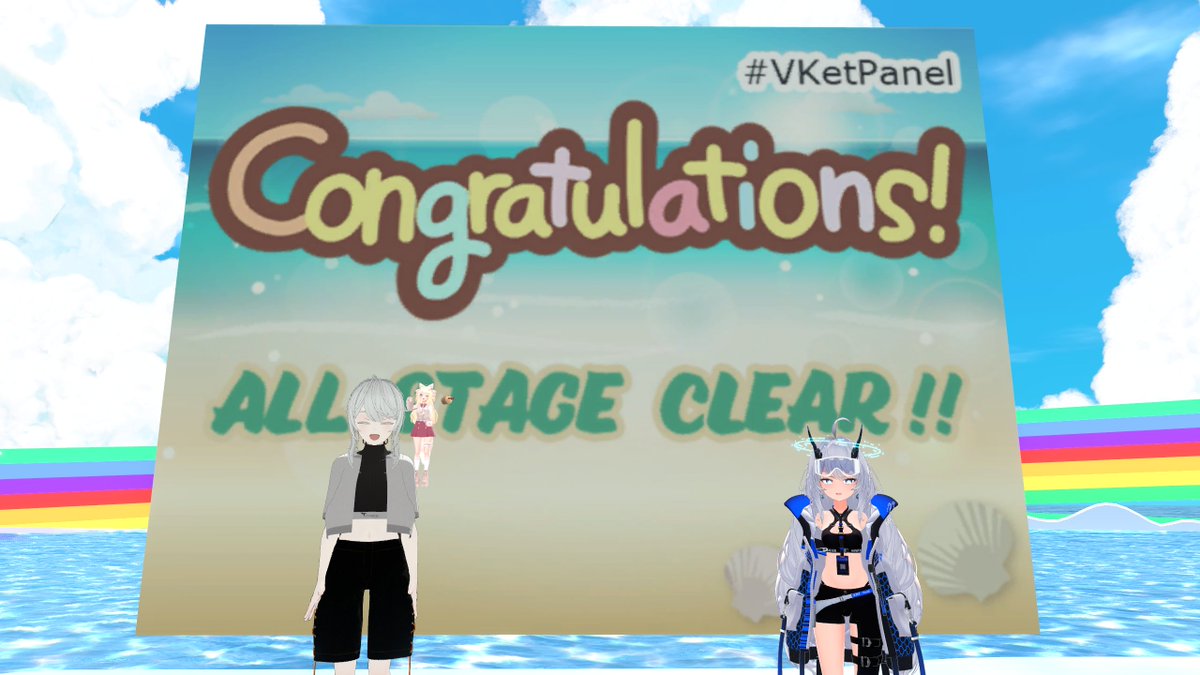 Hyouro_VRc's tweet photo. 明日早起きなので早寝するつもりがまさかの最後のブースで謎解きに捕まるという・・・
でもその場にいたフレンドのフレンドさんの凄まじい機転の早さに助けられてクリアしました。やったぜ。
#VKetPanel https://t.co/Fx5SVzy744