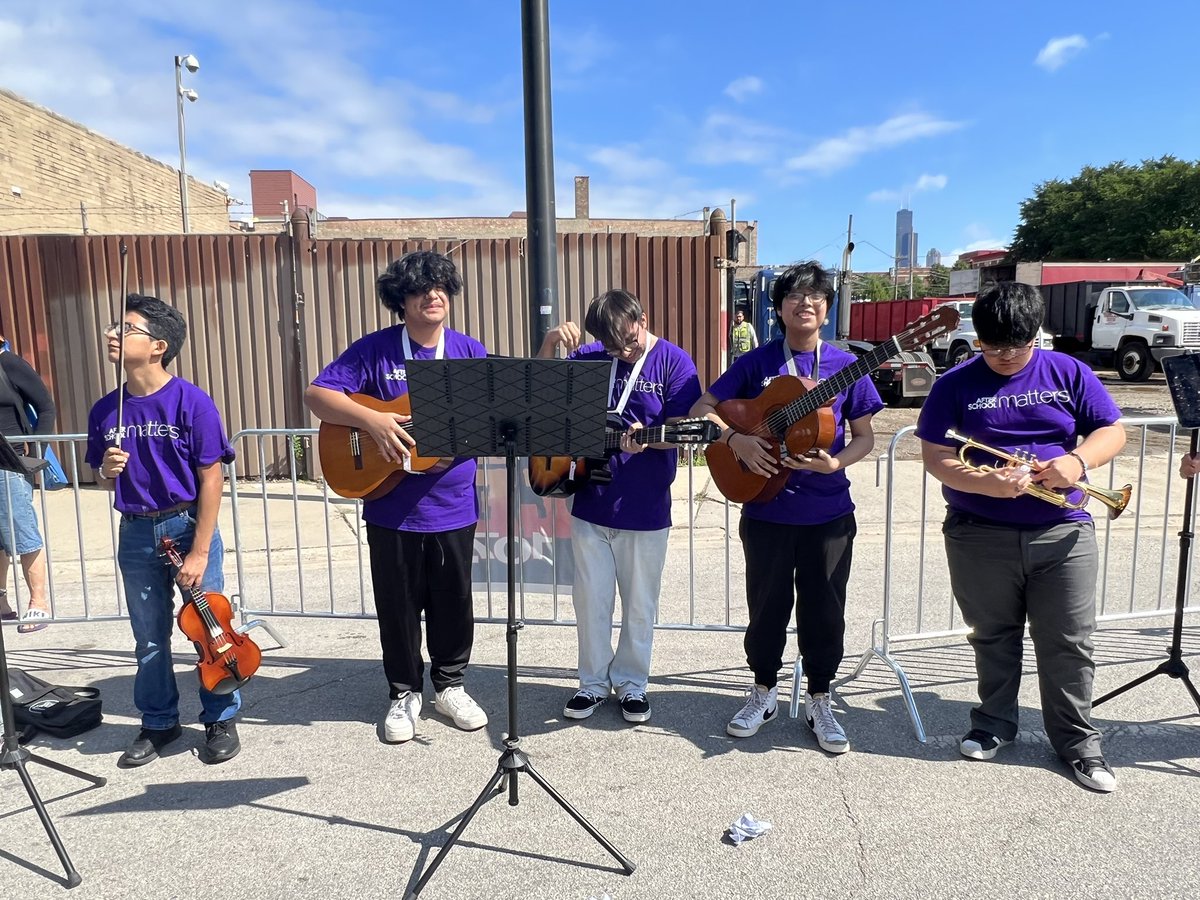 CPSFACEN7's tweet photo. Today in  @fiestadelsol  our @ChiPubSchools will be performing at Main Stage! Stop by show them your support and visit our Expo to grab your back to school supplies.
@CPSCareerReady @CPS_Arts @cps__face https://t.co/QlVTZ4yAFN