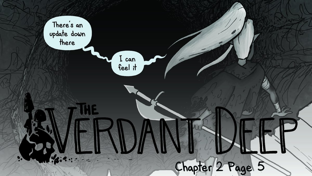 The Verdant Deep has updated! Head on over to theverdantdeep.com to see the newest page, or start from the beginning at theverdantdeep.com/comic/01-01-01/