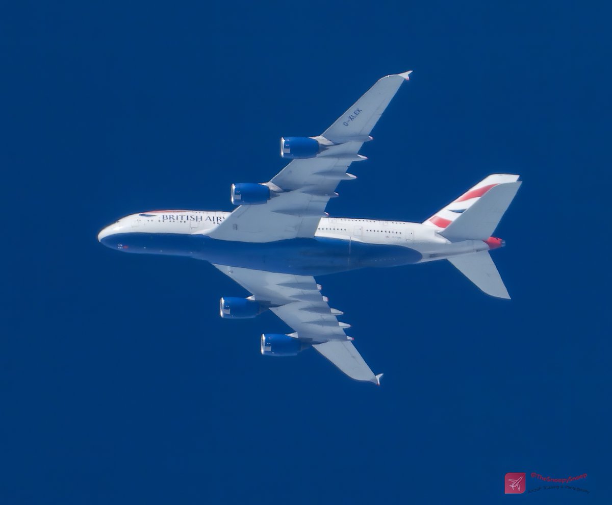 TheSnoopySnoop's tweet photo. #BA213 British Airways
Airbus A380-841, G-XLEK
536mph @ 36,000ft (6.8 miles) LHR to BOS
#avgeek #planespotting https://t.co/czraFzm9Tn
