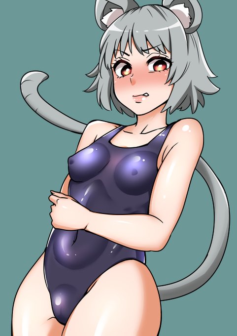 嫌がりながらも水着を着てくれるナズーリン 