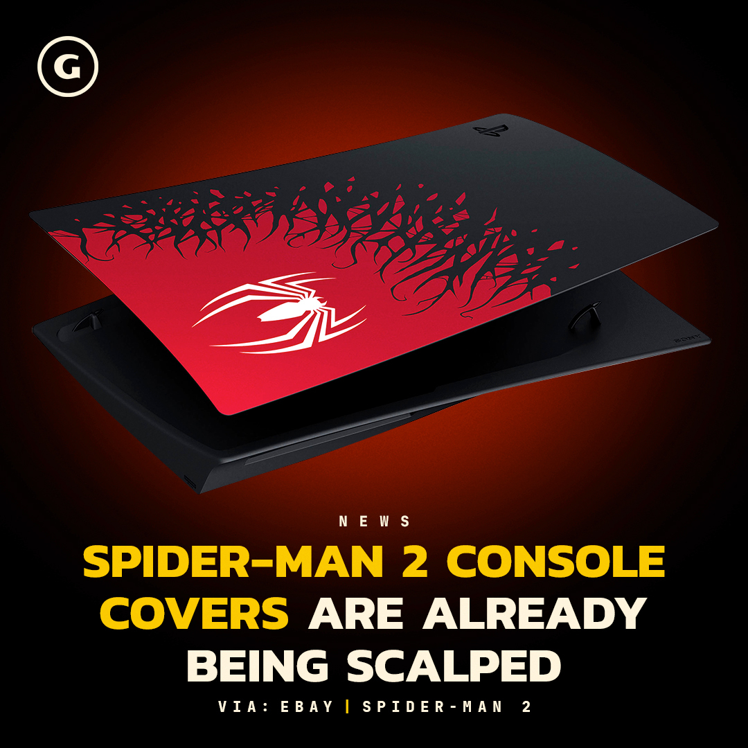 People are attempting to sell the $65 Spider-Man 2 PS5 faceplates for more than double their regular price 🙃