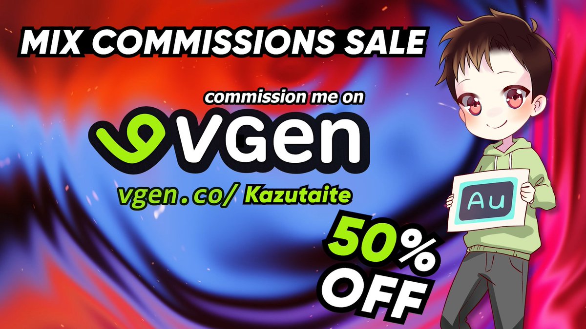 [ATTENTION]
I'm doing a VGen Mix Summer Sale! From today, until 7.08, I open for you 2 slots, 50% off! Depending on the demand, I might open 2 more slots on the 16.08. I will work quick and approve only 2 revisions. No reservations, just completed forms. DM me for more info! 🔥🔥