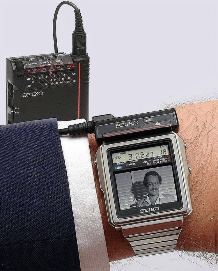 Shtreetwear's tweet photo. 1982 Japanese Seiko TV Watch https://t.co/13hIUFNeG7
