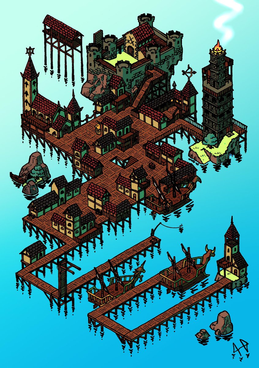 Here's the finished piece and some color variations, haven't decided which one goes to the final zine yet