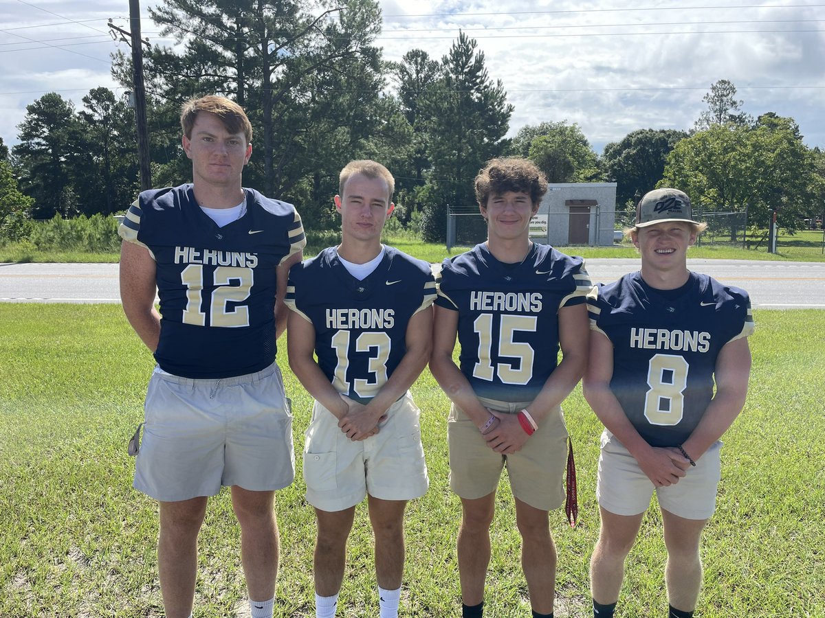 These players represented our football program well this morning at <a href="/912Sports/">912 Sports</a> Media Day! #GoHerons #FINISH