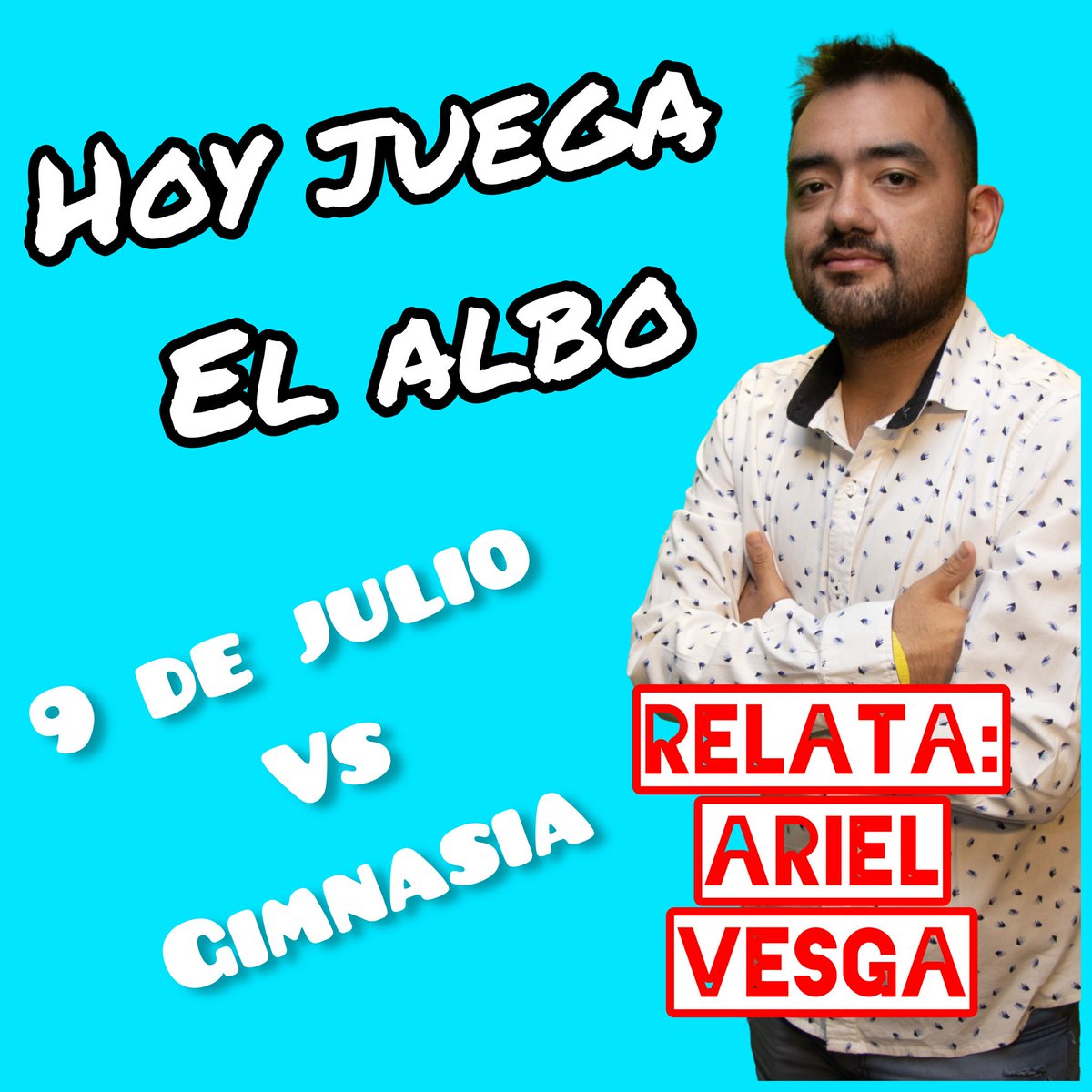 🎙Tarde de El Show del Fútbol
📻 Por la 92.1 @cielo921

⚽️ 9 de Julio 🆚️ GyT
⚽️ <a href="/9dejuliooficial/">Club A. 9 de Julio de Rafaela</a> 🆚️ <a href="/gytoficial/">Club Gimnasia y Tiro</a> 

🕒 Desde las 14.45

✅ Relata <a href="/arielvesga92/">Ariel Dario Vesga</a> 
✅ Comenta Sergio Alvarez
💻 cielo921.com.ar