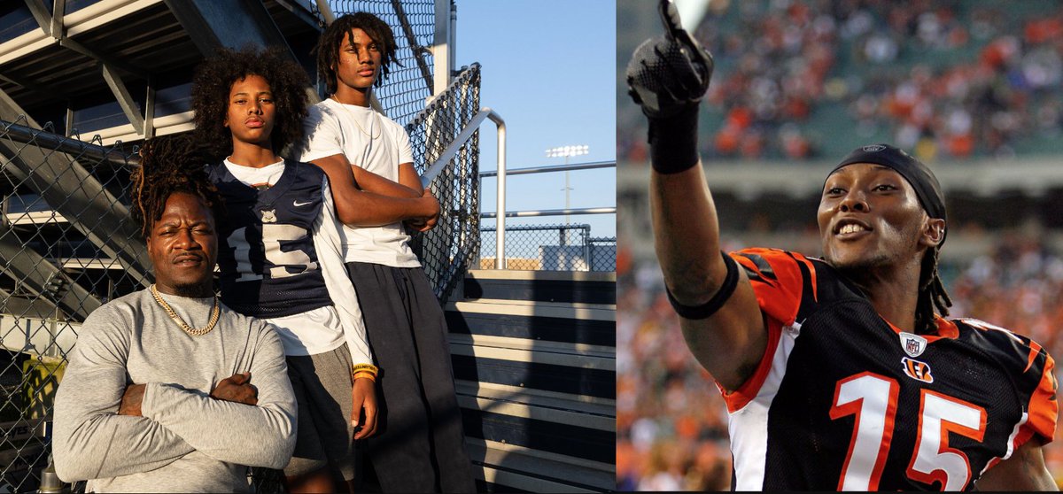 Great to see: Chris Henry Jr, son of late #Bengals WR Chris Henry, has announced he is committing to Ohio State.

Former NFL Pro-Bowl CB <a href="/REALPACMAN24/">ADAm Pacman Jones</a> has adopted Chris Jr. and his brother following the death of Chris Sr. in 2009 🙏❤

Ohio State actually made Chris Jr., a WR, an