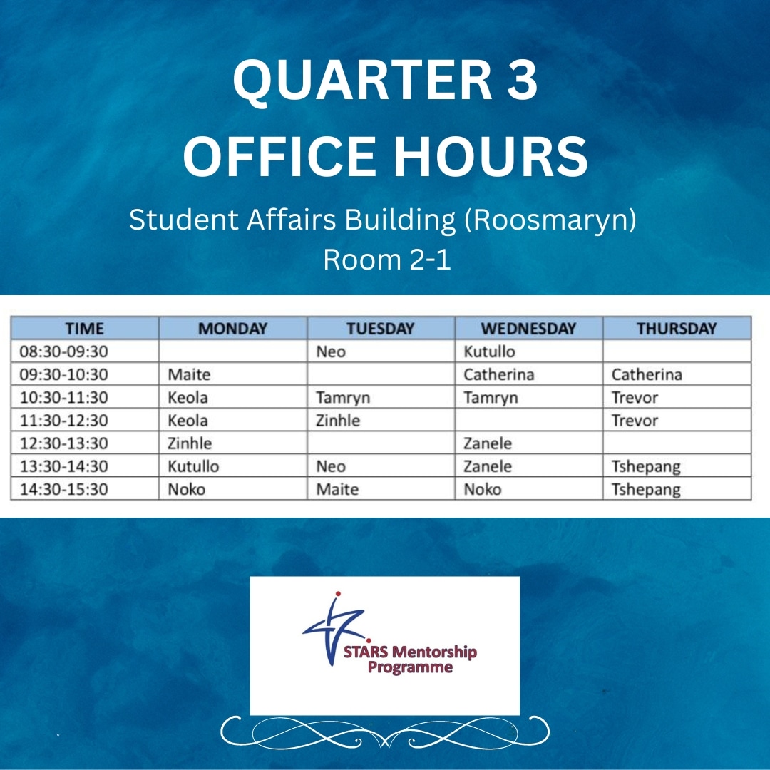 STARSMentorship's tweet photo. QUARTER 3 OFFICE HOURS 💙❤️ https://t.co/0R8SQlJWCD