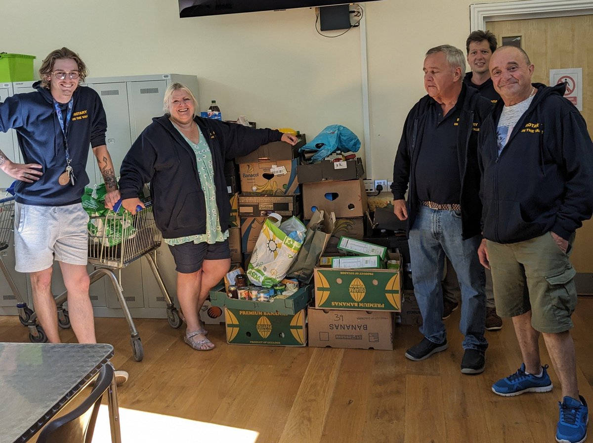 Huge thanks to all at Rotary in the Vale for organizing a food collection today at Morrisons Evesham. Thank you to Morrison's customers for their fabulous generosity and Theresa Tydeman Community Champion for the ongoing support. This will really help boost our dwindling stocks.