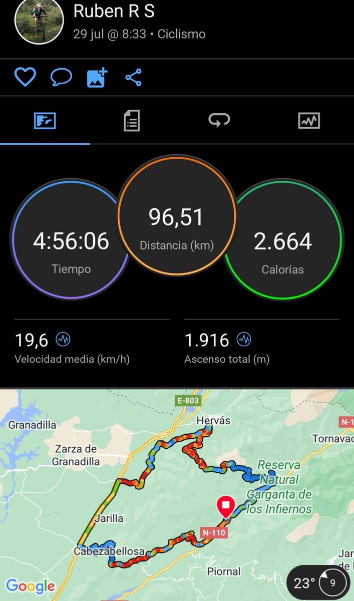admeridabike's tweet photo. Maravilloso día de Flakita. Paisajes fantasticos, compañia excepcional y final de ruta mejor. Agradecer las atenciones de Juanjo y su familia. https://t.co/YCNTsm0PUv