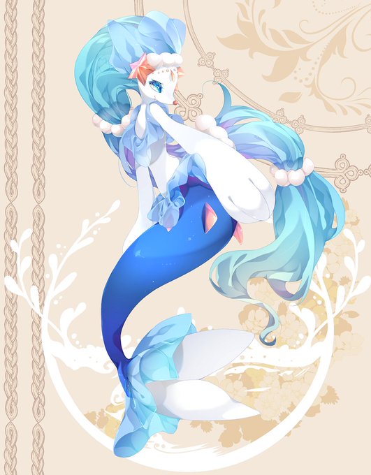 「hair ornament mermaid」 illustration images(Latest)