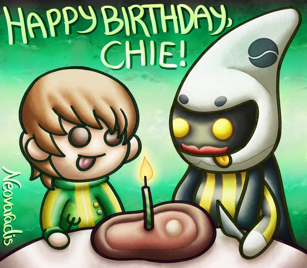 neovaradis's tweet photo. Happy birthday, Chie Satonaka and Tomoe! That's not quite what I'd call a birthday cake... #Persona #Persona4 #Persona4Golden #P4 #P4G #Atlus #Atlusfaithful #ChieSatonaka #里中千枝誕生祭2023 #里中千枝生誕祭2023 https://t.co/ozQRUyZr13