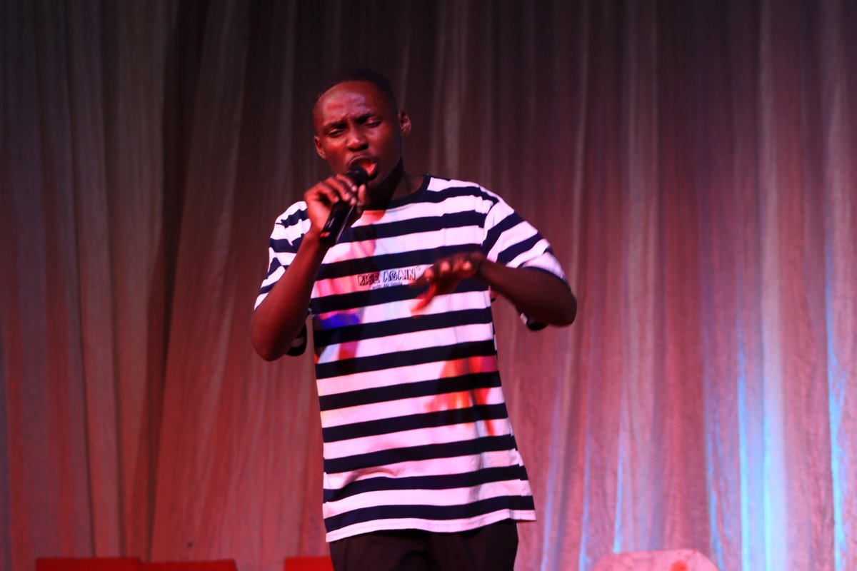 TedxGwamileSt's tweet photo. Rapper Ace Julz performing "Bambelela"
#TEDxGwamileStreet https://t.co/SWiXqeQoJJ