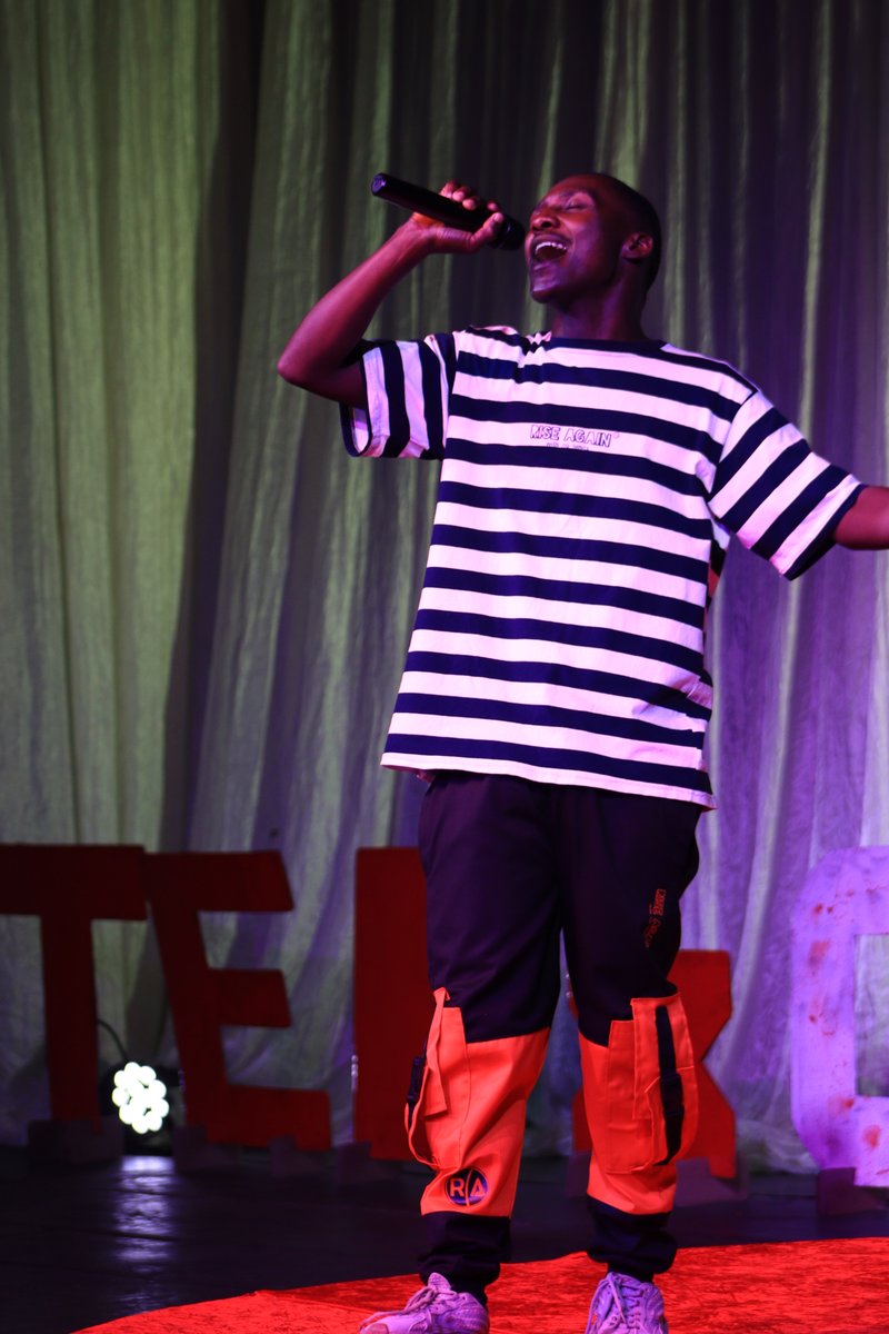 TedxGwamileSt's tweet photo. Rapper Ace Julz performing "Bambelela"
#TEDxGwamileStreet https://t.co/SWiXqeQoJJ