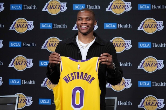 LakersNation's tweet photo. On this day in Lakers history, Russell Westbrook was officially acquired from the Wizards.
https://t.co/OUDXd923PZ https://t.co/Ihf7bMkZ6e