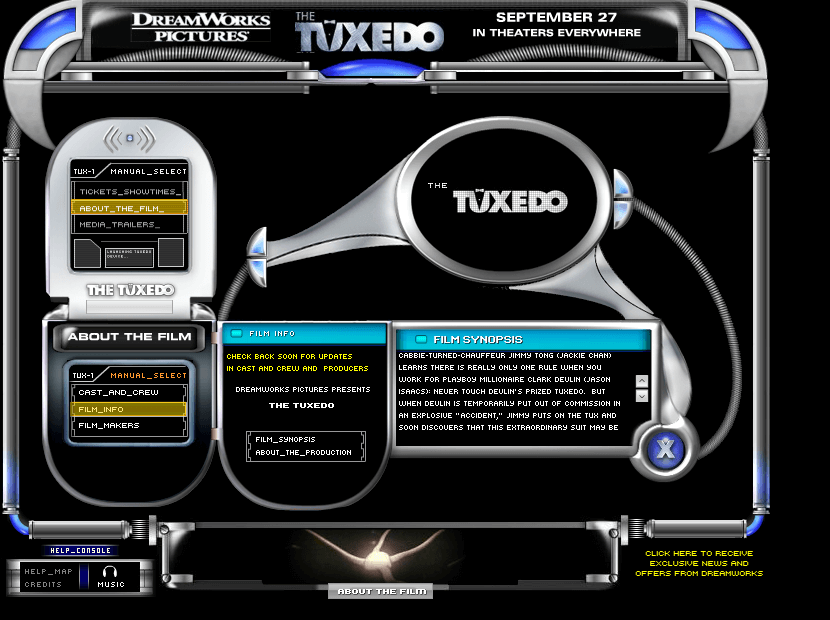 WebDesignMuseum's tweet photo. Y2K aesthetic websites in 2002

– Identikal Foundry
– Sony
– Swift 3D
– Tuxedo

#WebDesignHistory https://t.co/Y2ap69bZ7n