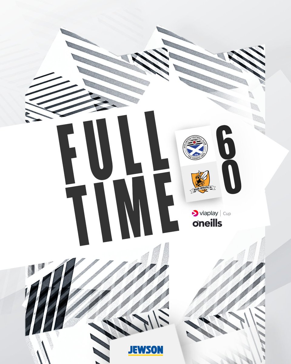 FT | ⌛ | A dominant display from The Honest Men as they put six past Alloa to top the group Ayr [6 - 0] Alloa | #WeAreUnited