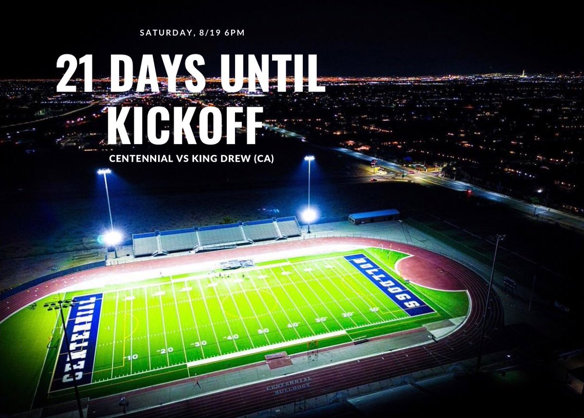 Almost that time‼️ @LVCen10Football vs @KDHSfootball Saturday, August 19 6pm