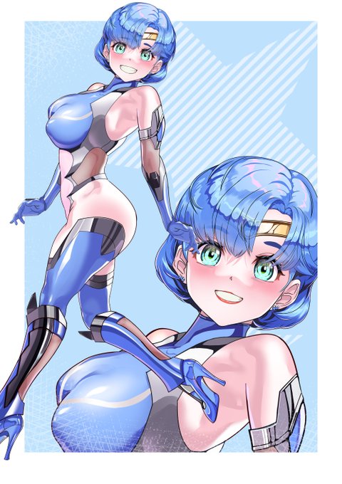 おはようございます❤
颯爽と歩くマーキュリー❣❣
スーツのおかげでボインちゃん❤
#セーラーマーキュリー 
#ぴっちりスーツ 