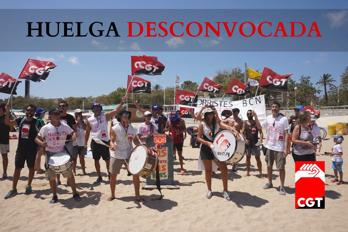 socorristasbcn's tweet photo. Tras duras y largas negociaciones. 

Después de asamblea, decidimos que el camino es el correcto y desconvocamos la huelga indefinida, si bien hemos podido garantizar derechos laborales evidentes, una vez más, demostramos que la plantilla está unida y no se dejará pisar (1/5) https://t.co/enC56XrvZx