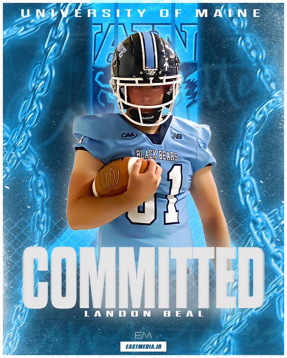I am excited to announce that I have committed to the University of Maine to further my academic and athletic career!! Thank you <a href="/CoachStevensFB/">Jordan Stevens</a> and <a href="/Mikahael_Waters/">Mikahael Waters</a> for this opportunity!
<a href="/BlackBearsFB/">Maine Football</a> <a href="/sivart220/">Travis Malinowski</a> <a href="/HKA_Tanalski/">Adam</a> <a href="/TheChrisRubio/">Rubio Long Snapping®</a>