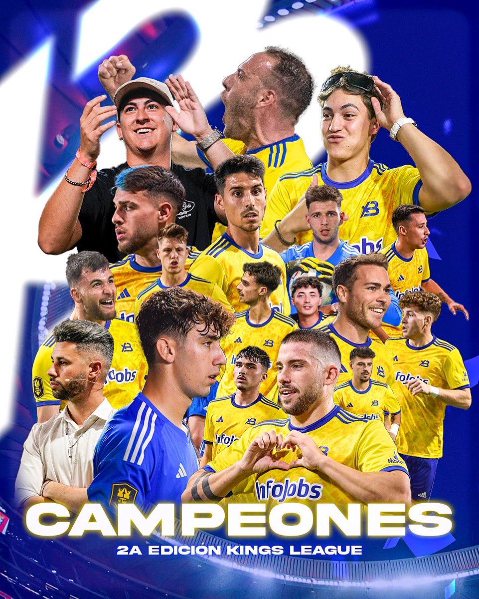 xBuyer_Team's tweet image. 🙅🏼‍♂️ SOMOS 𝐂𝐀𝐌𝐏𝐄𝐎𝐍𝐄𝐒 DE LA KINGS LEAGUEEEEEEEEEEEEEEEEEEEEE 💛

LO HEMOS HECHO MACARRAS. LO HEMOS HECHO.