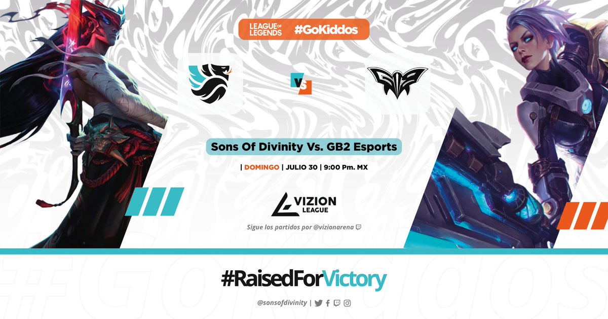 Mañana en <a href="/VZNOficial_/">Vizion Esports</a> Vs. GB2 Esports. #GoKiddos 🐉🎮🇲🇽

<a href="/lollatam/">League of Legends LATAM</a>