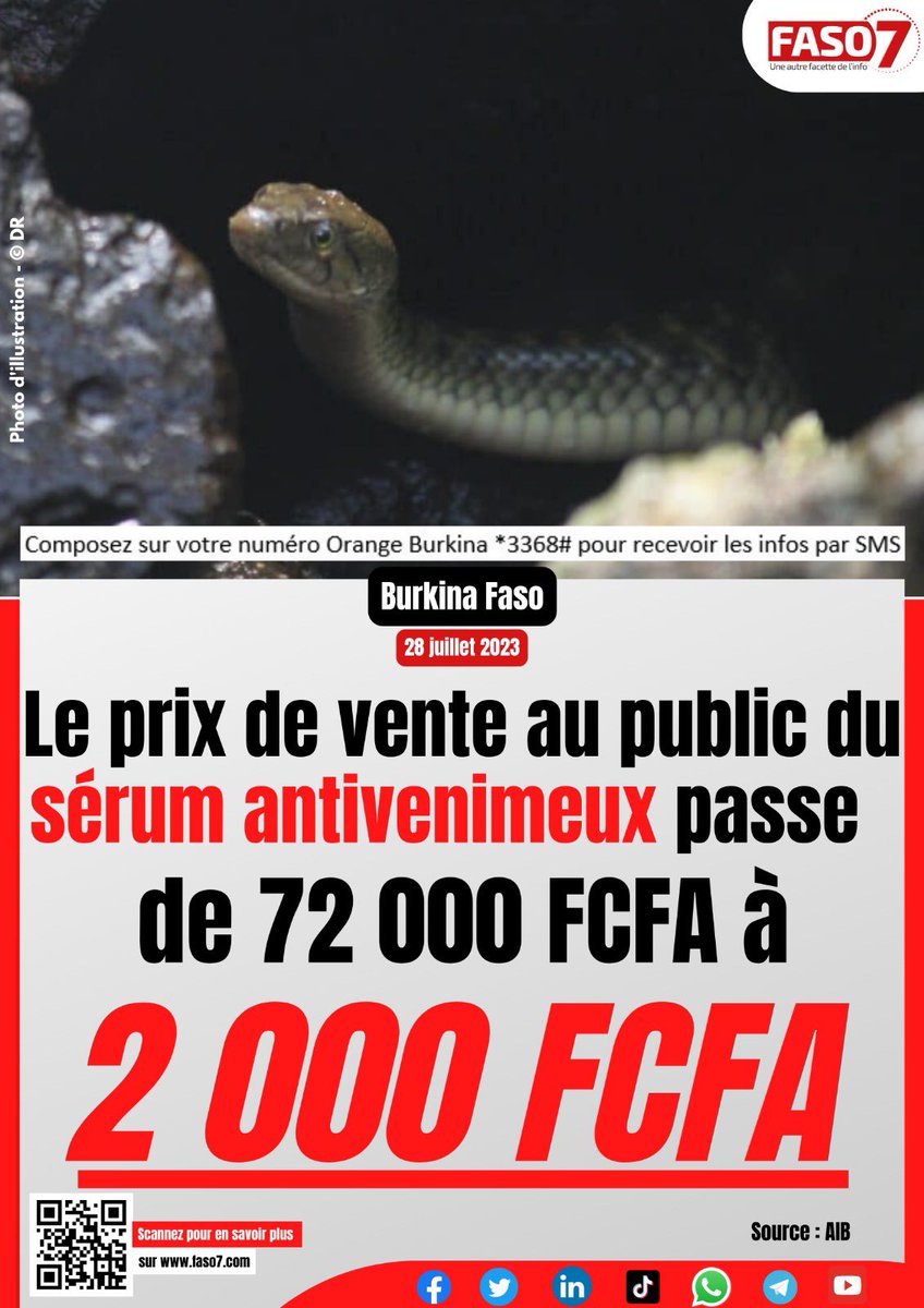 NicolasMedaProf's tweet photo. Il y a des causes négligées parmi celles déjà appelées maladies tropicales négligées #NTD c’est le cas des morsures de serpent. La région Sud-Ouest du #BurkinaFaso est particulièrement infestée de serpents. Le Gouvernement vient de faire un grand effort pour rendre le sérum antivenimeux accessible. Toutes mes félicitations.