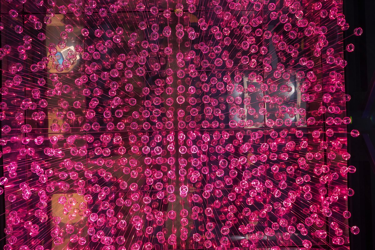 TheLexiCinema's tweet image. Looks like the perfect space to watch Barbie, complete with sparkly pink decorative chandelier that the doll herself would approve of! #ScreenOne