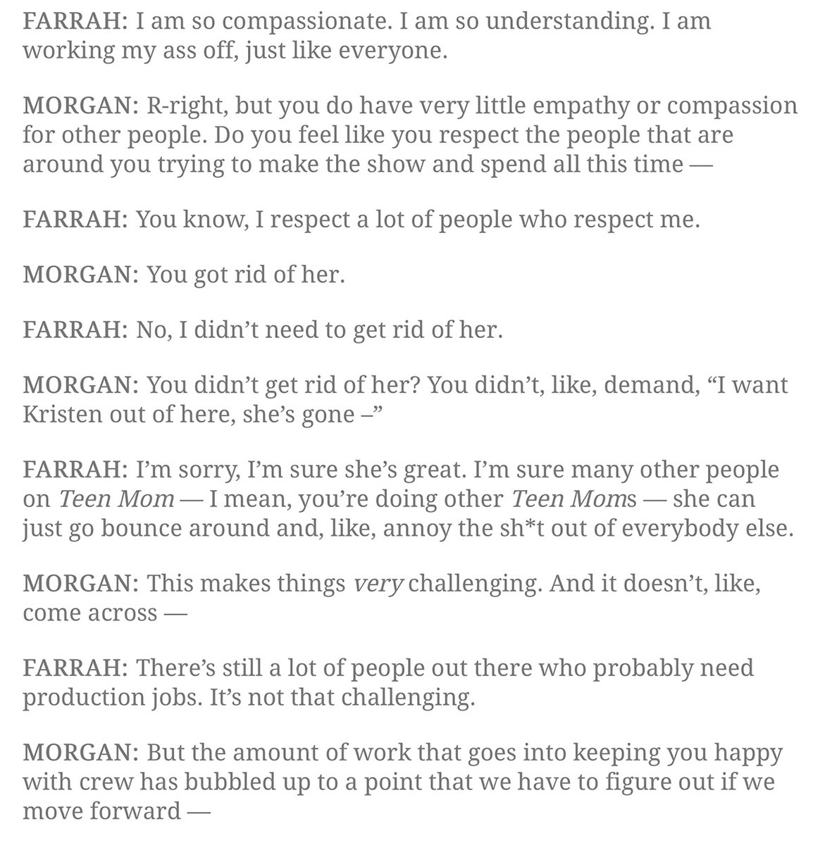 starcasm's tweet image. #TeenMom Farrah Abraham has been rehashing her departure from MTV recently (because @TylerBaltierra joined OnlyFans 😂) and our recap of her "firing" scene with @mjfree is getting A LOT of traffic. Here are some caps and a link. #TeenMomOG starcasm.net/full-recap-far…