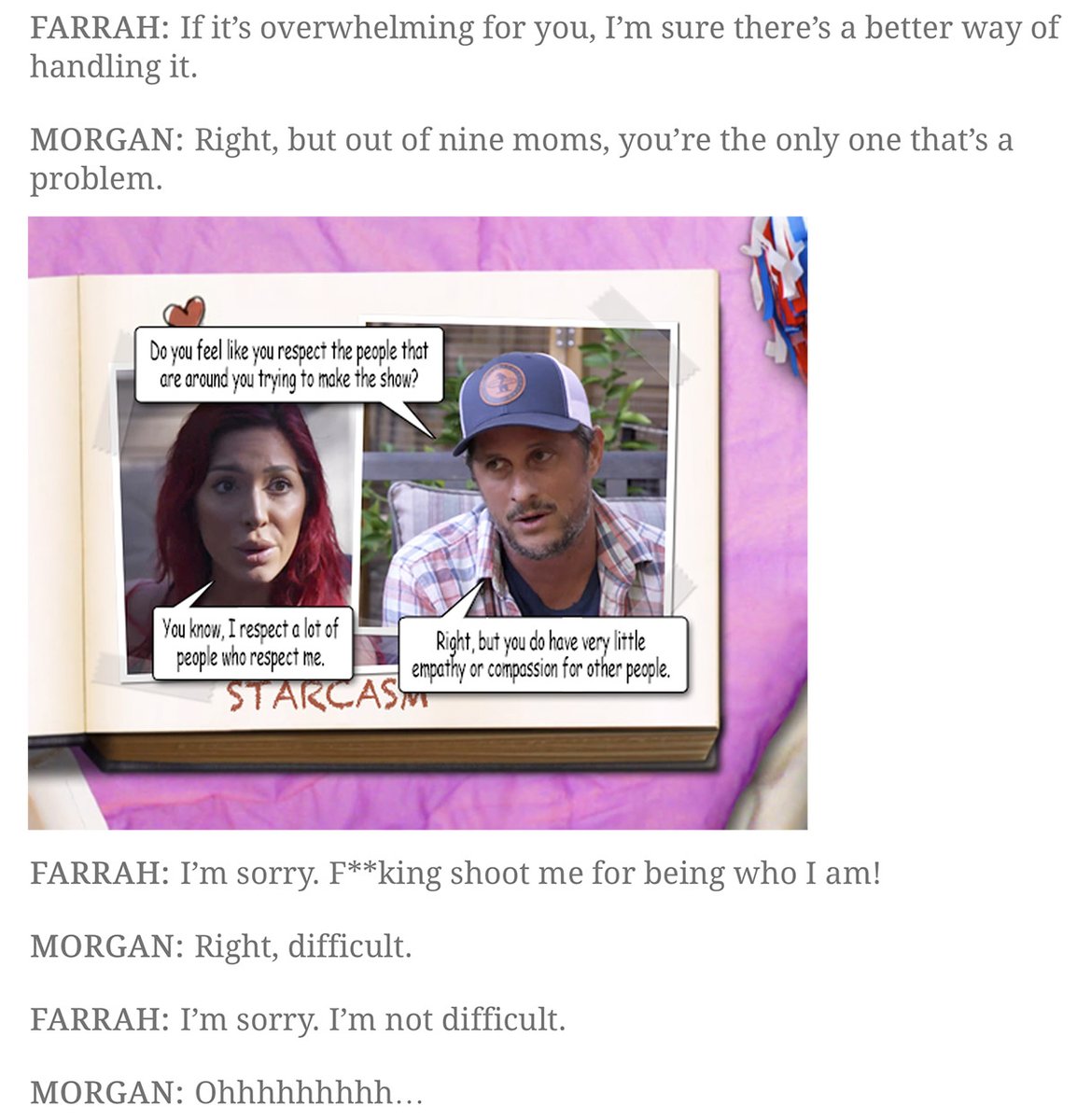starcasm's tweet image. #TeenMom Farrah Abraham has been rehashing her departure from MTV recently (because @TylerBaltierra joined OnlyFans 😂) and our recap of her "firing" scene with @mjfree is getting A LOT of traffic. Here are some caps and a link. #TeenMomOG starcasm.net/full-recap-far…