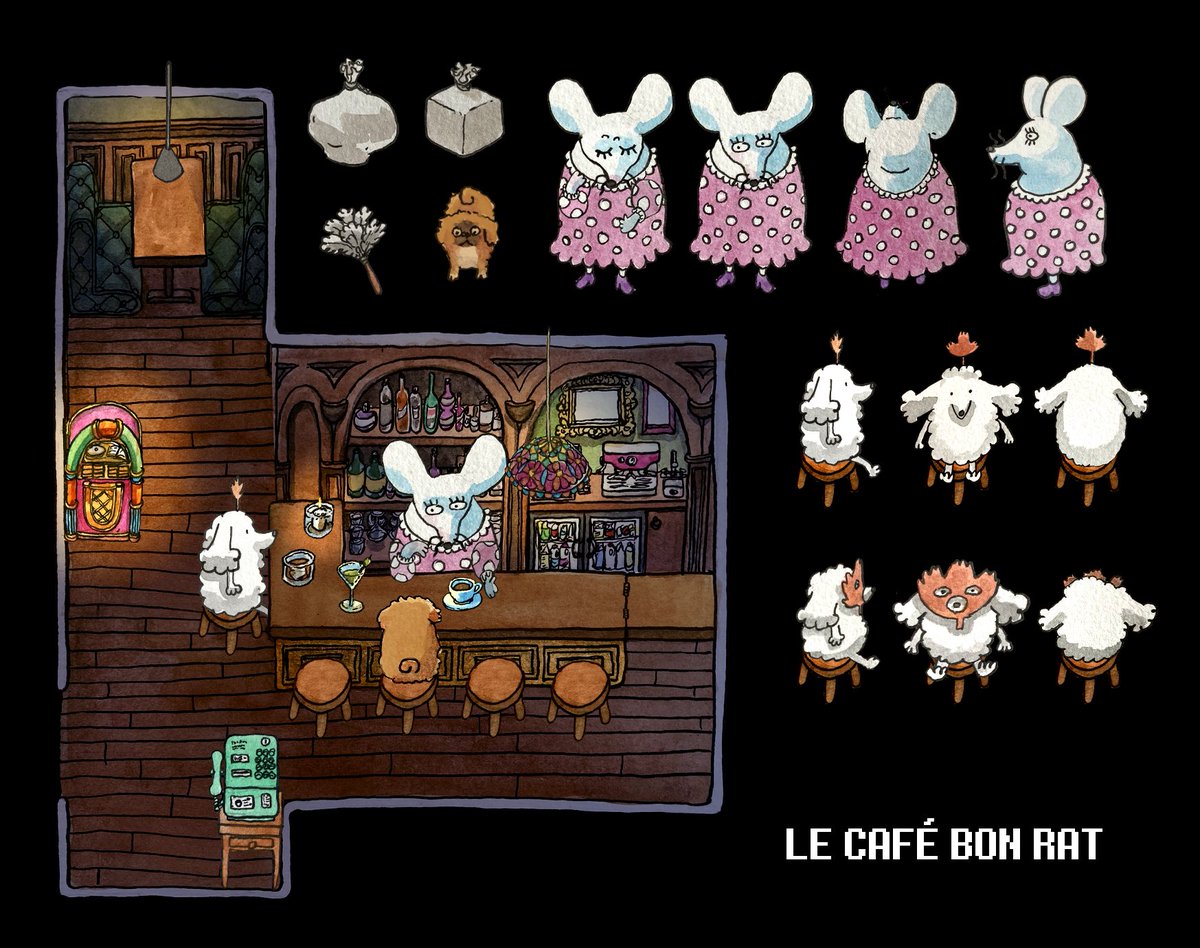 Meebob4's tweet photo. Le café bon rat https://t.co/V47L0OF928